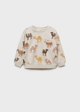 MANGO 2-piece Camel Sweatshirt Set